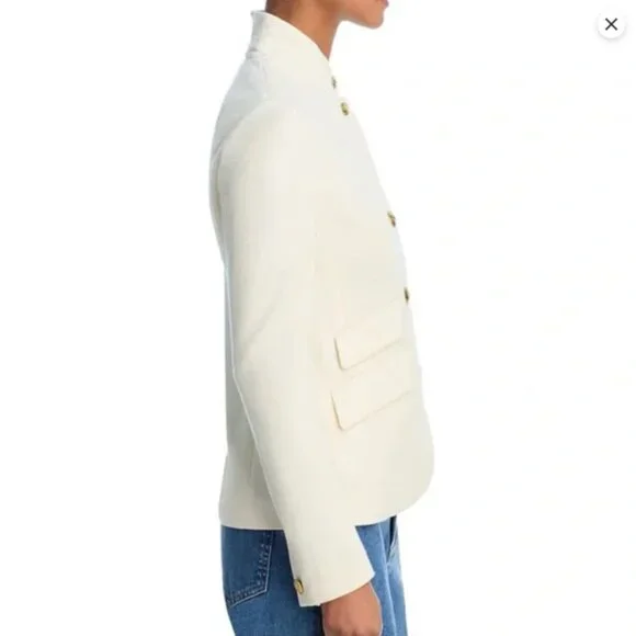 NWT rag & bone Slade Textured Knit Blazer Jacket Off White retro - Picture 3 of 10